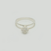 Band Ring in Silver 925 with Crystals