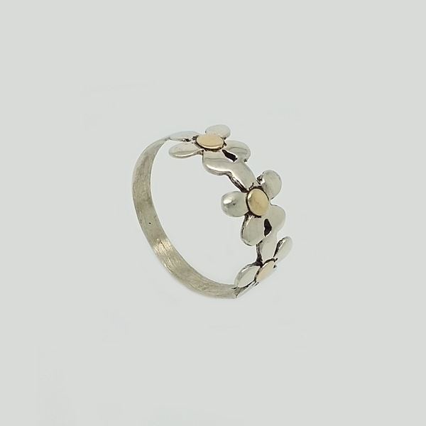 Band in Duble Plate with Flowers