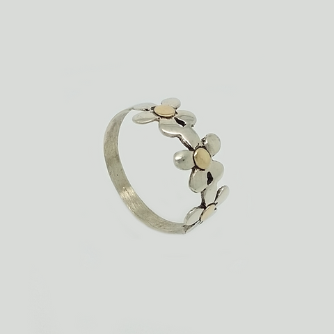 Band in Duble Plate with Flowers