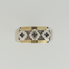 Ring in Duble Plate with Details on Top