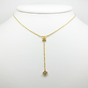 Necklace in Yellow Gold Filled with Gemstones
