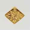 Rhomb Ring in Yellow Gold Filled Caved
