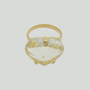 Heart Ring in Yellow Gold Filled with Crystal