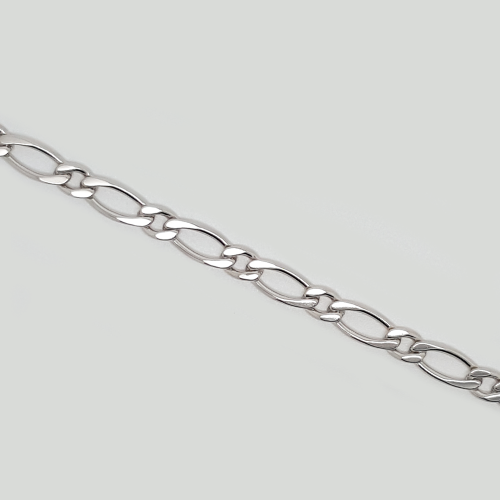 Figaro Chain 1x1 Bracelet in Yellow Gold Filled