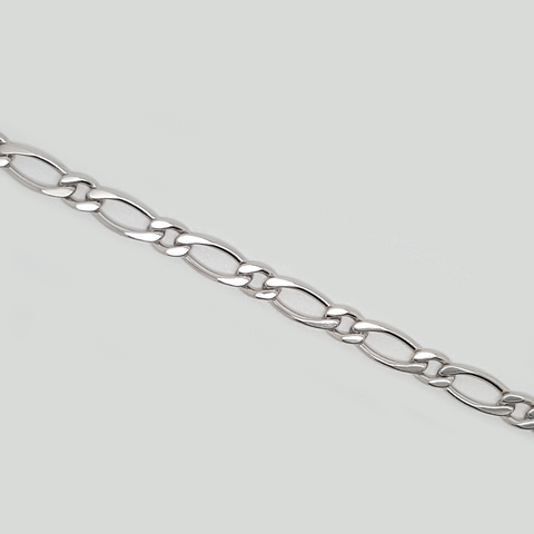Figaro Chain 1x1 Bracelet in Yellow Gold Filled