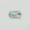Ring in White Gold Filled with Light Blue Gemstones