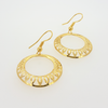 Cut-Out Dangle Earrings Medium in Yellow Gold Filled