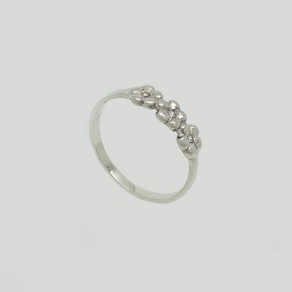 Band in Silver 925 with Flowers & Gemstones