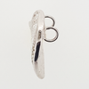 Heart Pendant in White Gold Filled with Clear Gemstones
