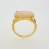 Yellow Gold Filled Ring with Rose Mother Pearl