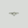 Ring in White Gold Filled with Oval Gemstone