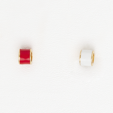 Charm in Yellow Gold Filled with Enamel