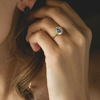 Ring in Yellow Gold Filled with Cubic Gemstone