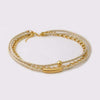 Set Choker & Bracelet in Leather and Plated Gold Filled