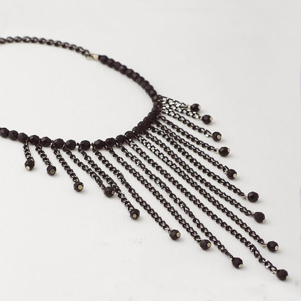 Set Choker & Bracelet with Chains and Beads