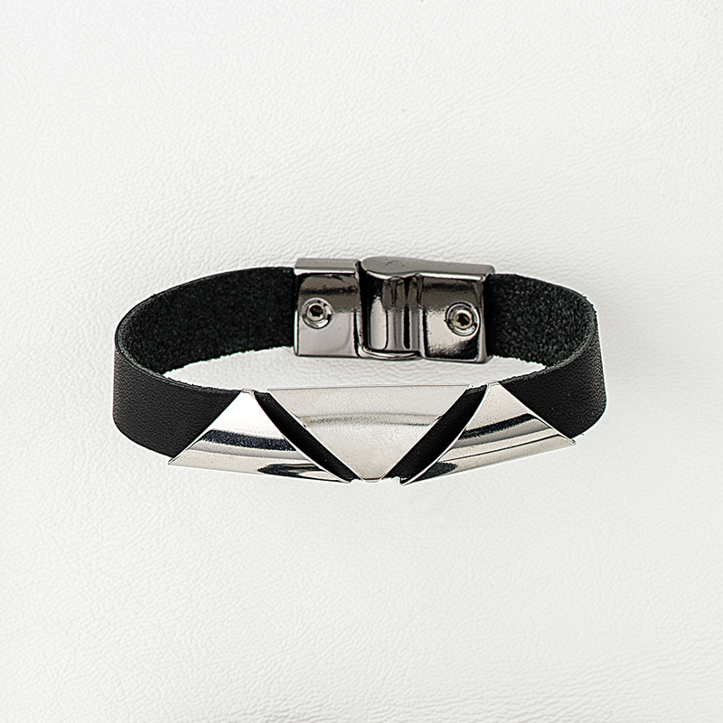 Band in Leather & Stainless Steel