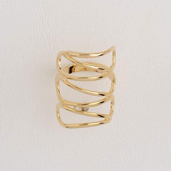Ring Cut Out in Yellow Gol Filled