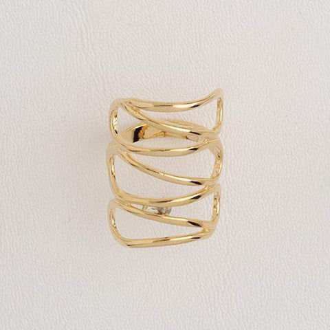 Ring Cut Out in Yellow Gol Filled