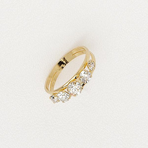 Ring in Yellow Gold Filled with Gemstones