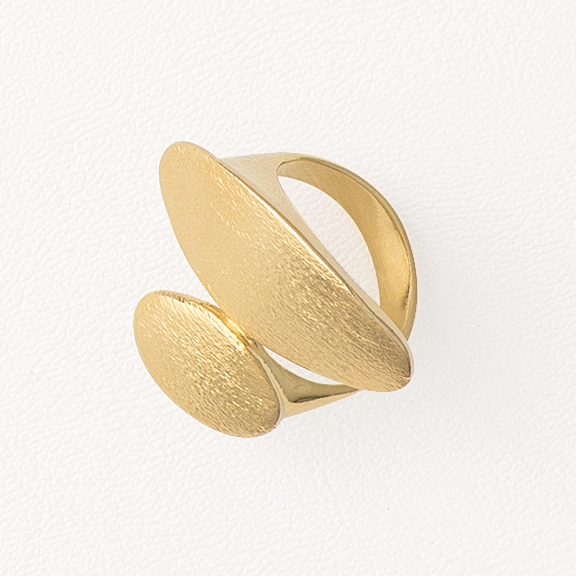 Ovals Ring in Yellow Gold Filled