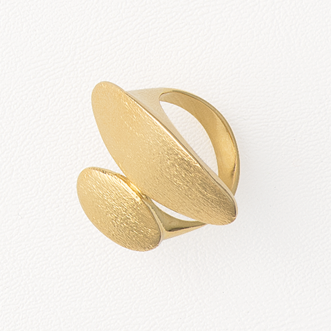Ovals Ring in Yellow Gold Filled