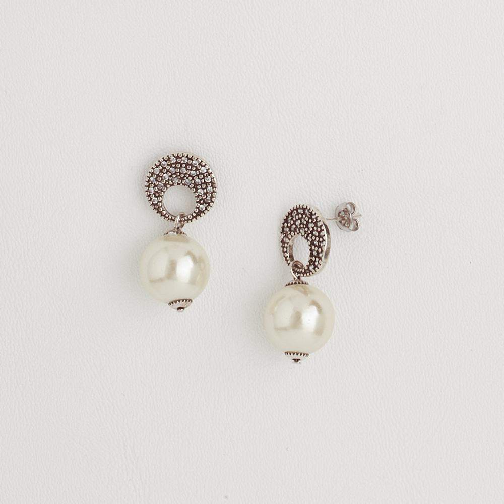 Classic Dangle Earrings with Pearls & Gemstones