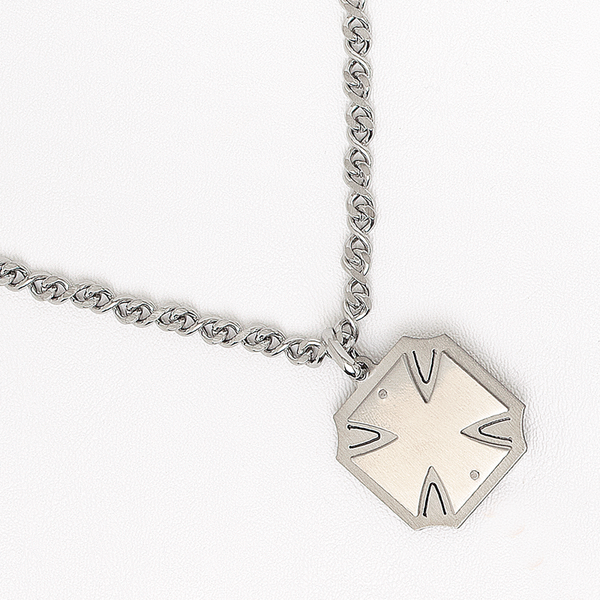 Malta Cross Neckalace in Stainless Steel