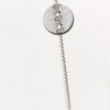 Druzy Heart Pendant Necklace in White Gold Filled