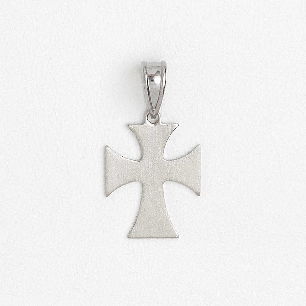 Malta Cross Stainless Steel Pendant Silver