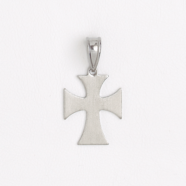 Malta Cross Stainless Steel Pendant Silver