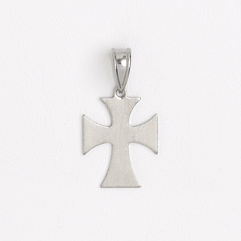 Malta Cross Stainless Steel Pendant Silver