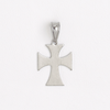 Malta Cross Stainless Steel Pendant Silver