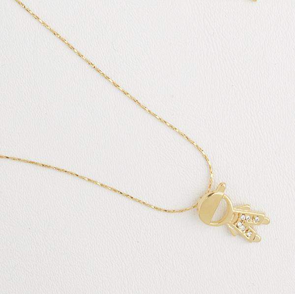 Boy Necklace in Yellow Gold Filled with Gemstones