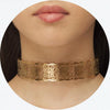 Choker Cut Out in Aged Gold Filled