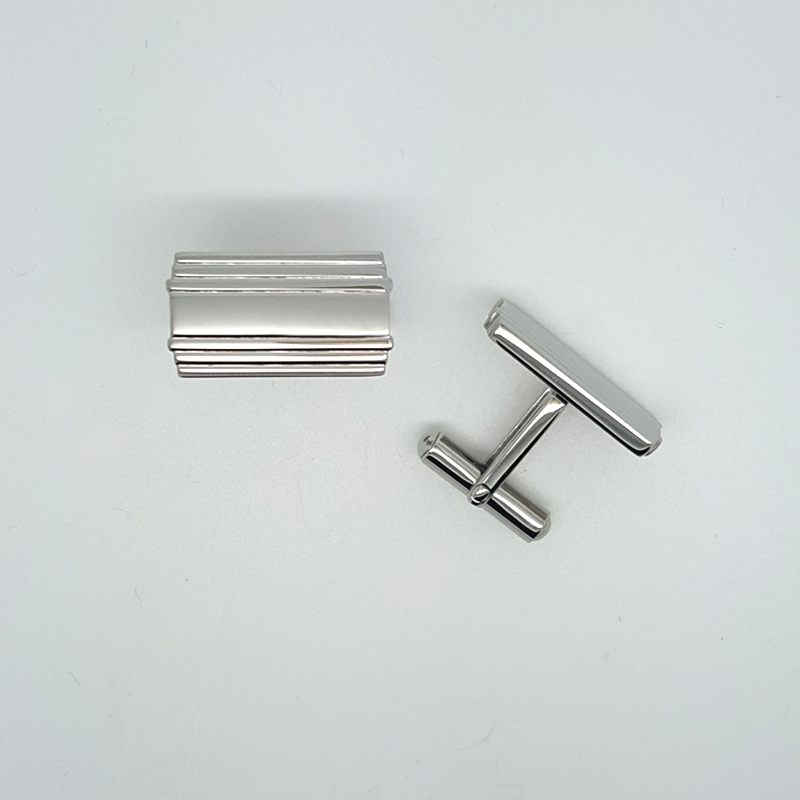 Rectangular Cufflinks in Stainless Steel
