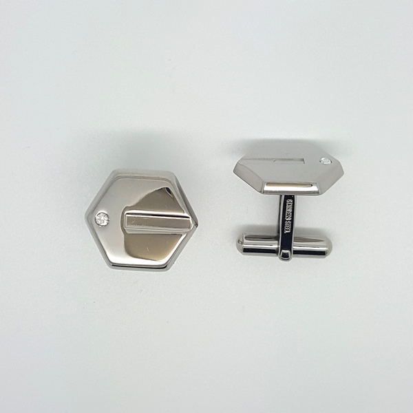 Hexagon Cufflinks in Stailess Steel