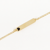 Black Heart Bracelet in Yellow Gold Filled
