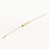 Black Heart Bracelet in Yellow Gold Filled