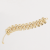 Rectangles Link Bracelet in Yellow Gold Filled
