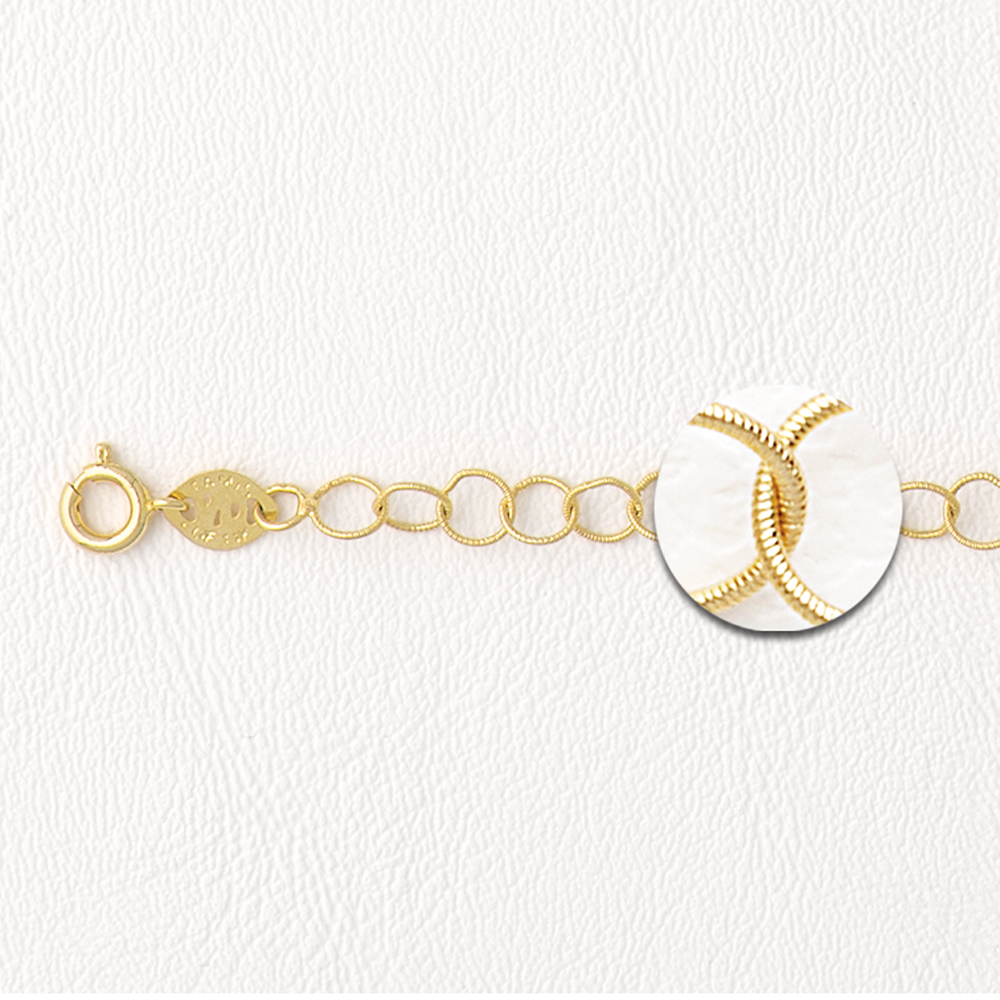 Link Chain Bracelet in Yellow Gold Filled