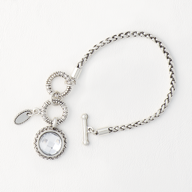 Link Bracelet Toggle Closer Acrylic Pendant